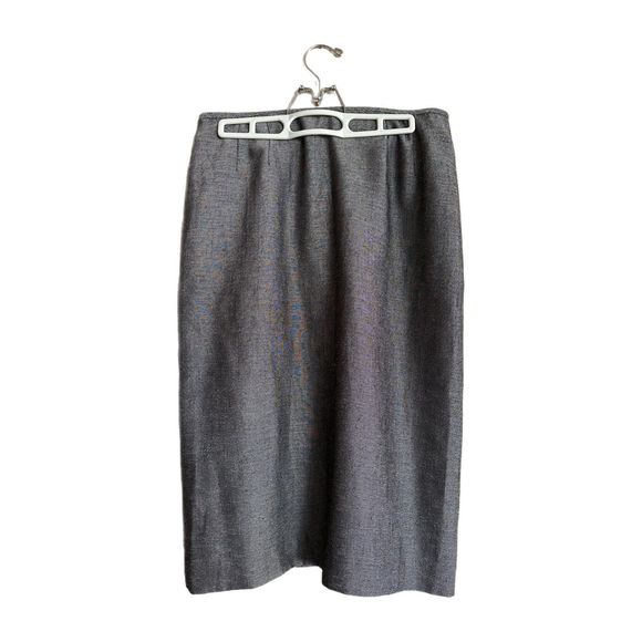 Le Suit Women's Gray Skirt Suit, Size 8, Pre-owned - Picture 4 of 6